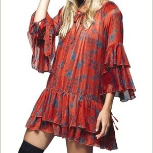 Free People Sunsetter Floral Dress